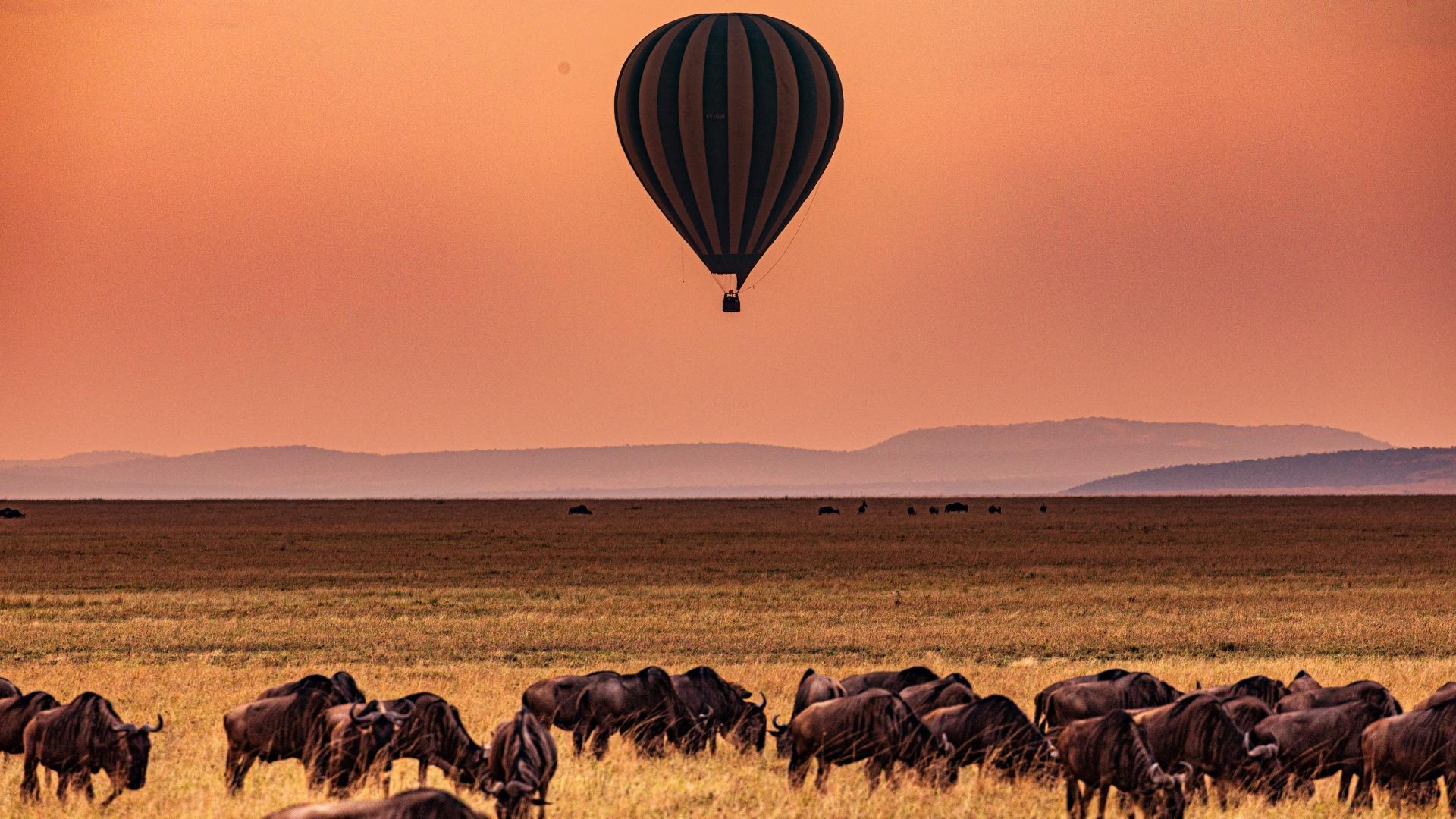Hot air balloon in Ubuyu